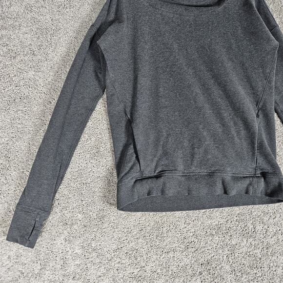 Lululemon Hoodie Womens 6 Heather Grey Stress Less French Terry Slim W3G66S - Picture 3 of 14